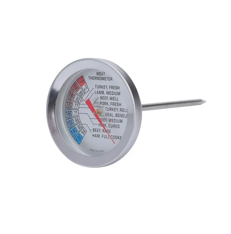 Kitchen Food  Cooking  Thermometer Probe Thermometer Food Meat Gauge BBQ Smoker Grill Dial Type