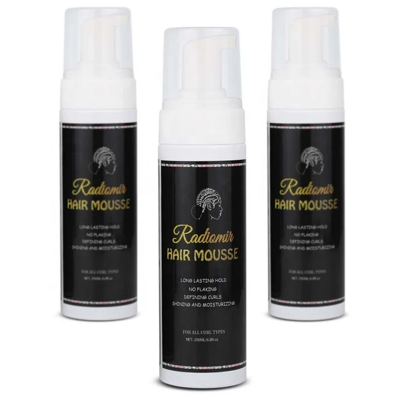 Best Selling Fast Delivery Tames Frizz Foam Non Flaking Hair Foam Mousse Private Label Olive Oil For Curly Hair