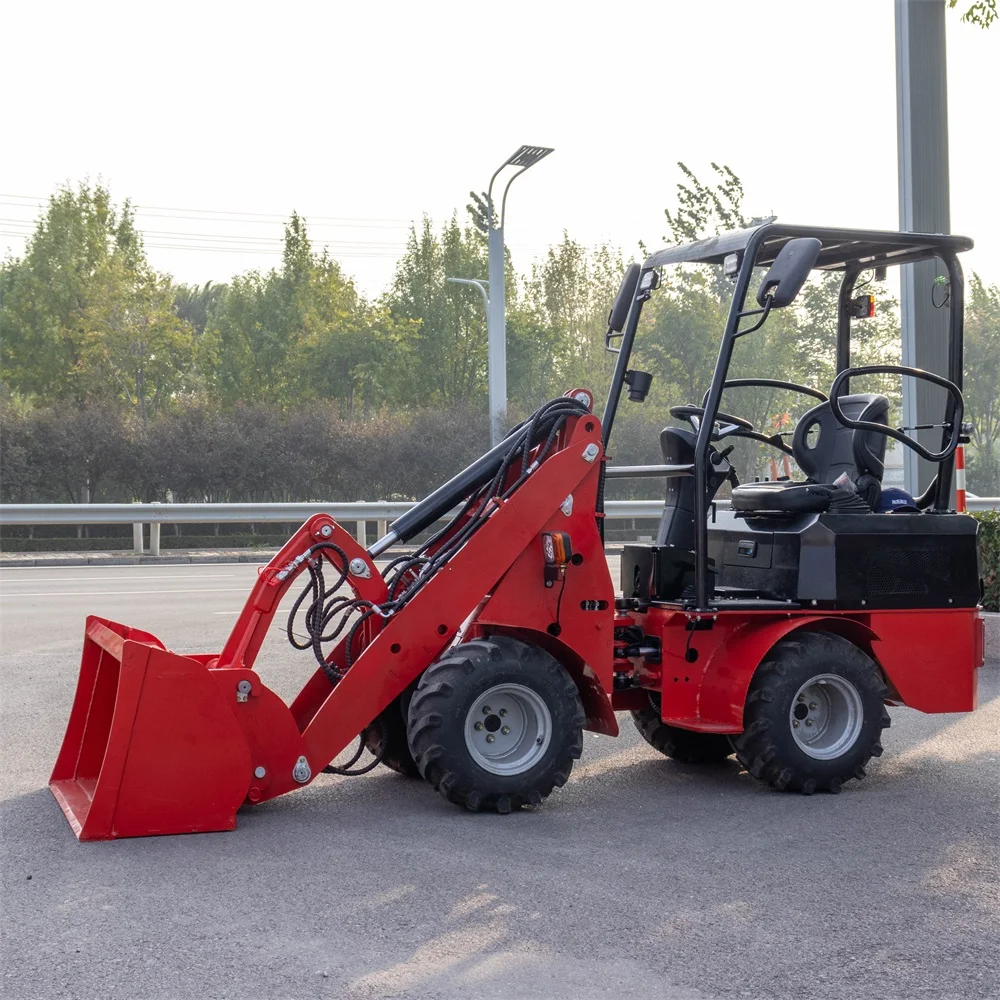 HTDL06 Manufacturer Mini Loader 4WD Tractor With Front End Loader and Small Mini Wheel Loader Long Power ISO