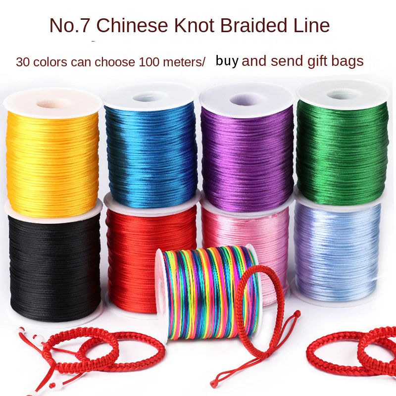 Thread Beading String Cord for Jewelry Making Necklace Bracelet Beading 1.5mm Elastic String Cord Elastic