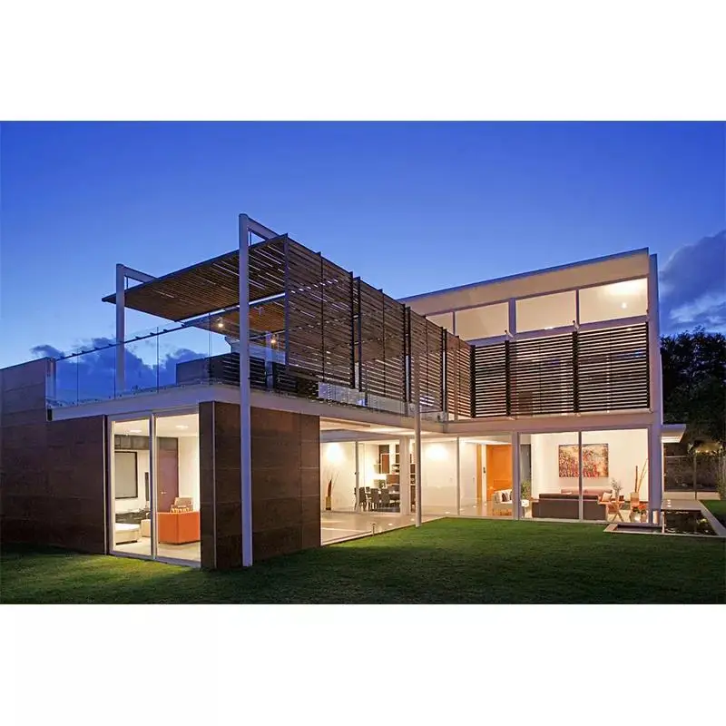 Быстрая сборка сборный дом роскошный сборный легкий стальной каркас стальная конструкция сборный дом Вилла для школы