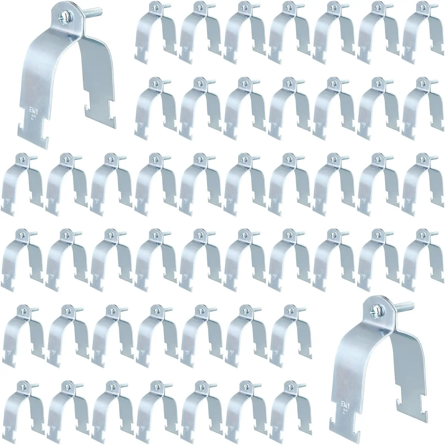 EMT Pipe Universal Strut Clamp Strut Channel Accessory Electro Galvanized Conduit Clamp Rigid Pipe Clamp Tools