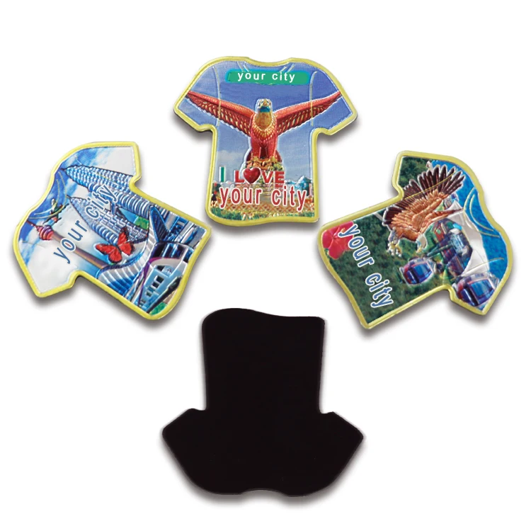 New Product Funny Door Magnetic Germany Souvenir Heart Cup Shaped Home Aluminum Foil Fridge Magnet