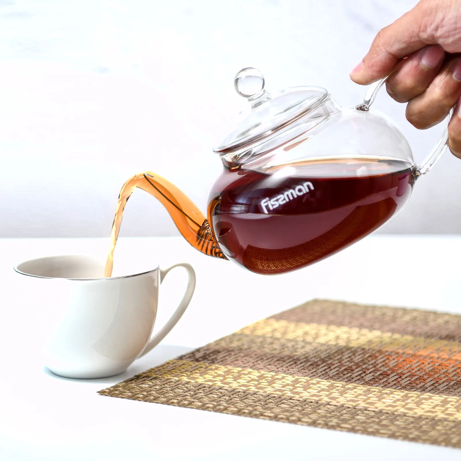 FISSMAN Tea Pot 800 ml with Steel Infuser