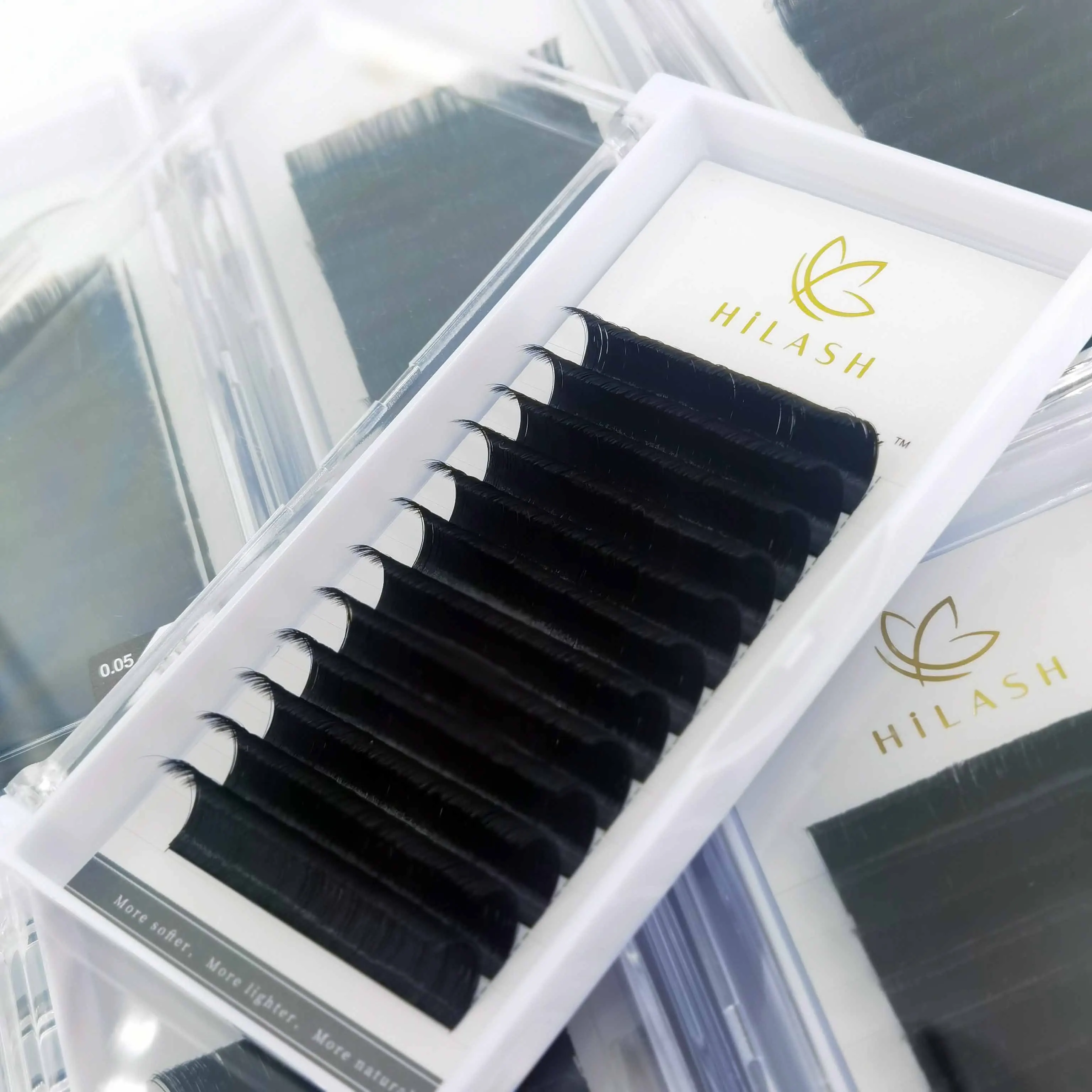 Mink Cashmere 0.02 0.03 0.05 Volume Lash Individual Silk Lash Extension Supplies Mega Matte Black Cashmere Eyelash Extension