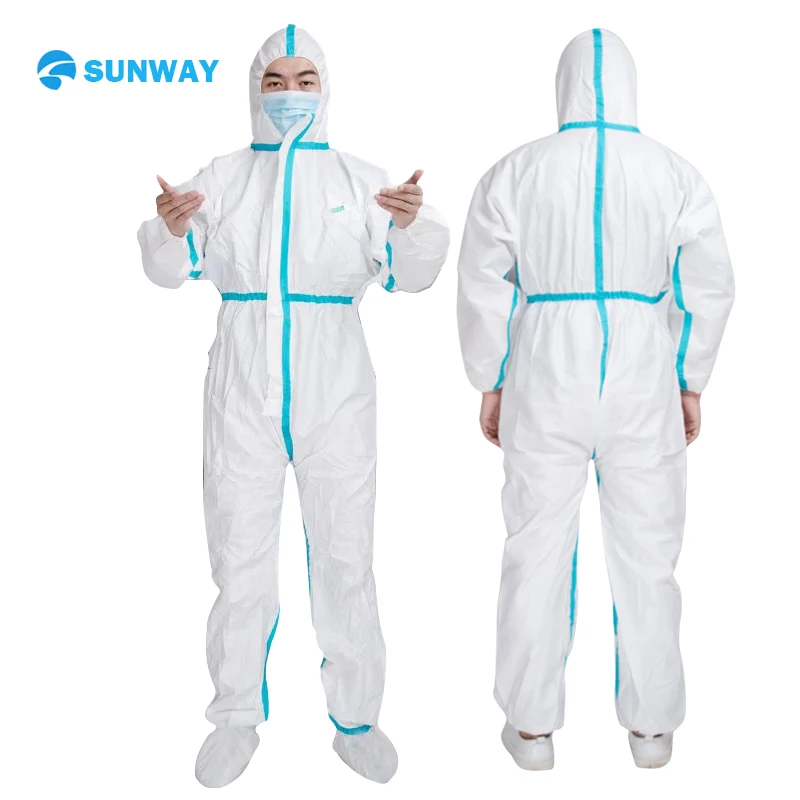 77gsm Cheap Disposable Medical Gowns PPE Suit Disposable Overall