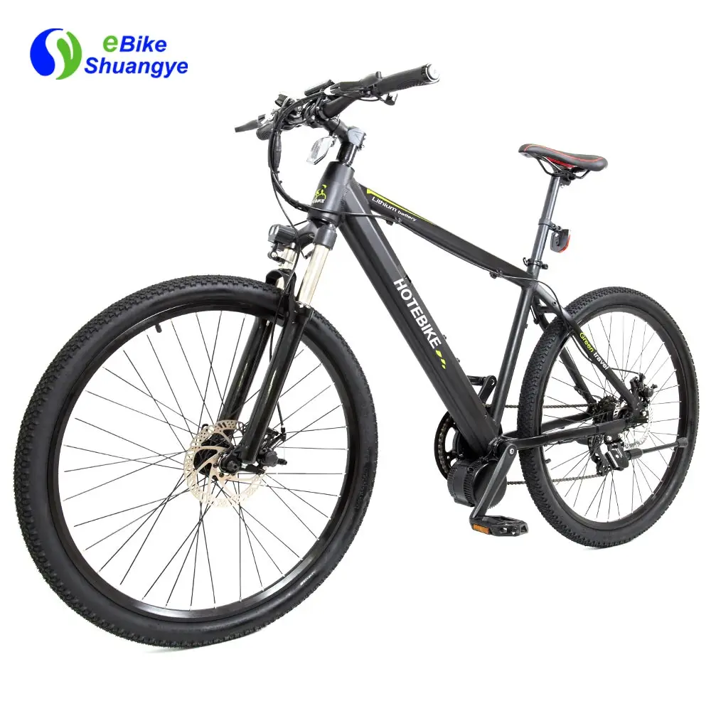Alibaba mid drive motor 250w 350w 500w electric bicycle with 21 speed disc brake parts 26 inch