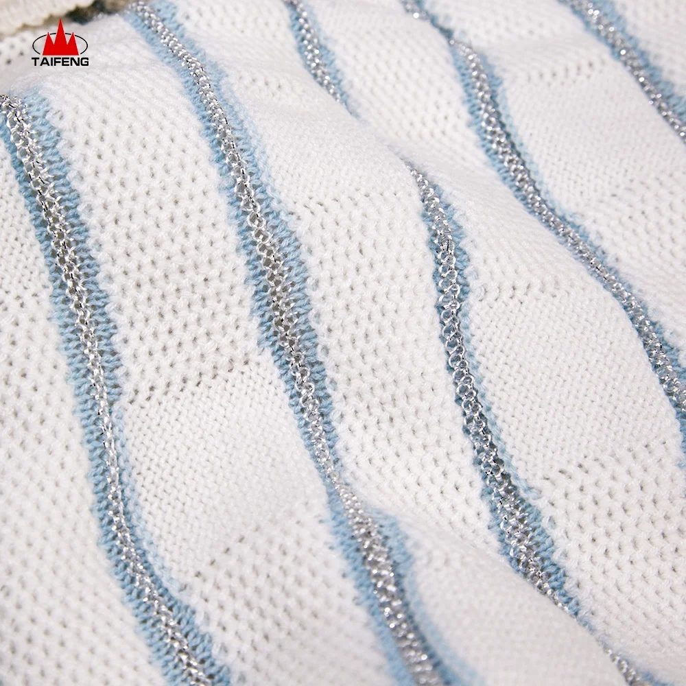 Yarn Dyed Cotton Knit Baby Blanket Gift Set,blanket For Baby