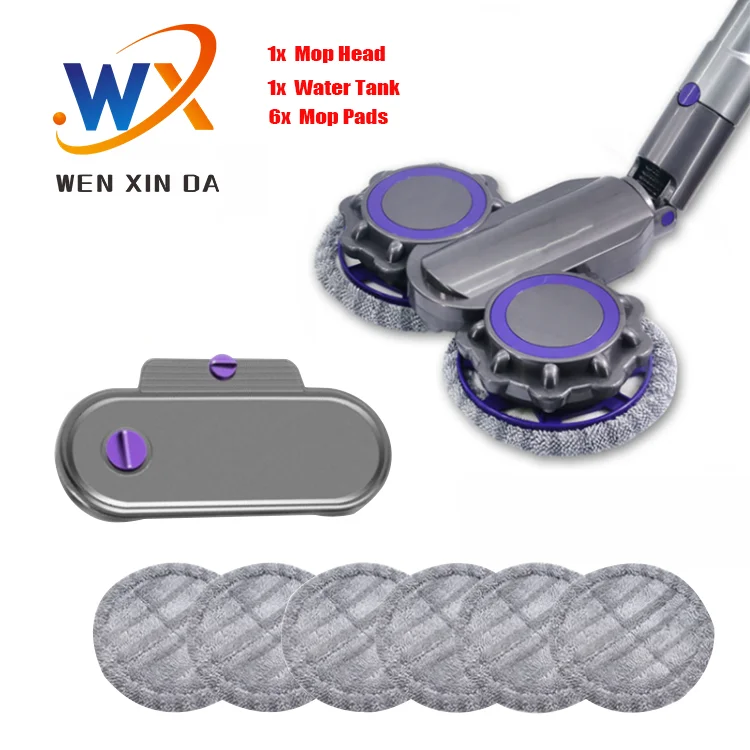 For Dysons V7 V8 V10 V11, Stick Vacuum Brush Tool Combining Vacuuming and Mopping,  Attachment with 150ml Removable Water Tank