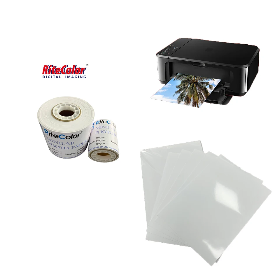 Waterproof 220gsm Premium Glossy Photo Paper A4 Glossy Inkjet Paper A3