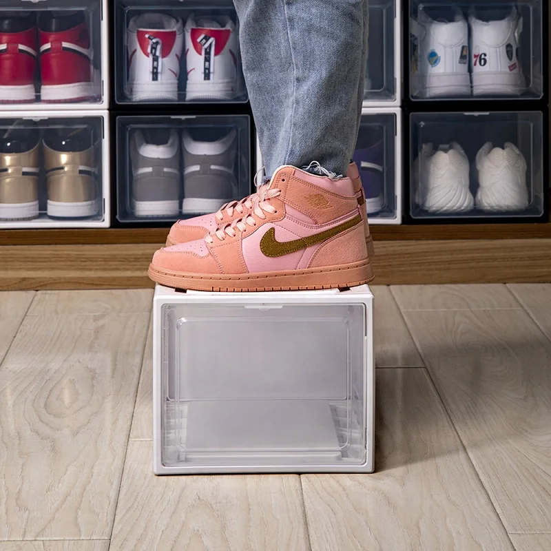 2020 частные пользовательские пластиковые коробки для обуви в форме ящика, коробка для обуви, органайзер, оптовая продажа упаковочных коробок