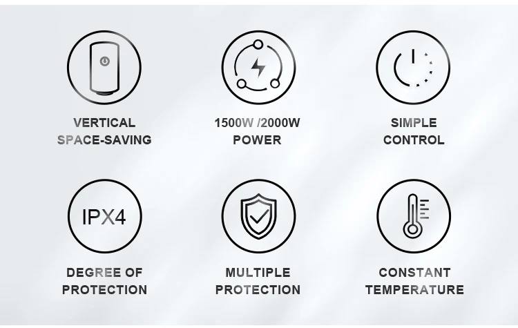 wholesale factory 30L 50L 80L  100L Vertical Storage Electric Water Heaters Smart Kitchen Water Heater Electric