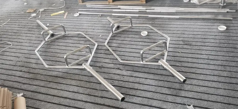 High quality Gym Weight Lifting Hexagon Hard Tie Rod  Fitness Accessories Deadlift Barbell