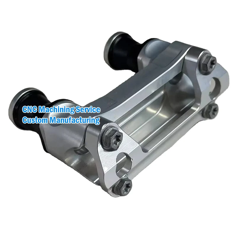 Customized CNC machining Motorcycle Parts handlebar clamp OEM Handlebar Clamp Motorcycle Accessories Aluminum products