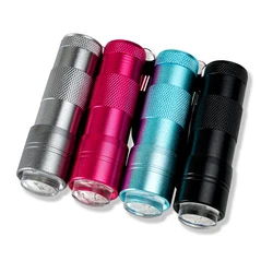 Wholesale flashlight lamp nail polish dryer UV lamp fast drying mini torch light for curing nail gel