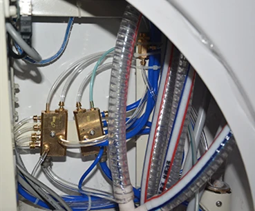 CE approved hot selling dental chair LED sensor light with tissue box glass ceramic spittoon dental hospital treatment chair