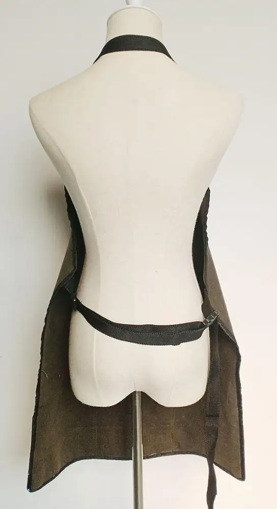 
newest custom waterproof waxed cotton canvas garden work tool apron with pocket 