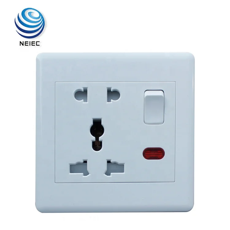 13A and 16A Multi function Electric switch and socket with Neon