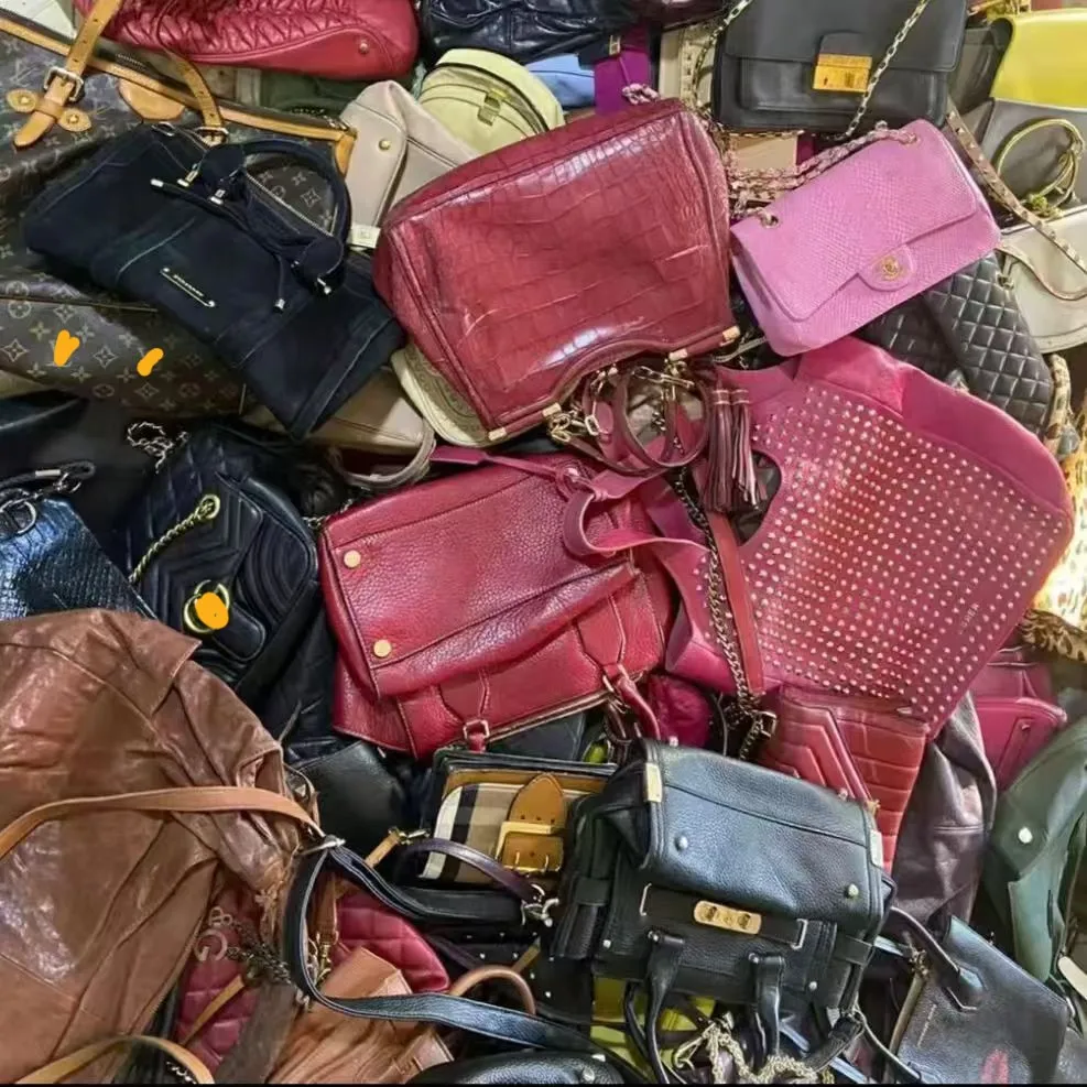 High quality used bags  leather bales used branded luxury handbag Italian