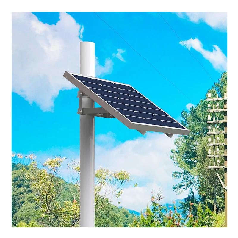 power system solar dc12v solar security system solar pole battery active poe solar panel with inbuilt battery