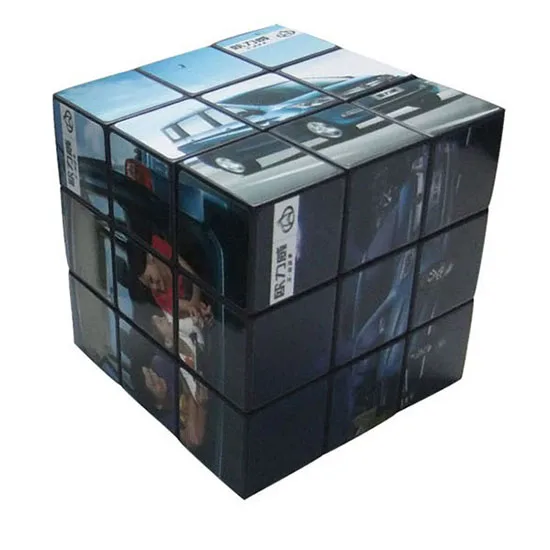 Customized 3x3 Plastic Magic Cube Fidget Educational Toy