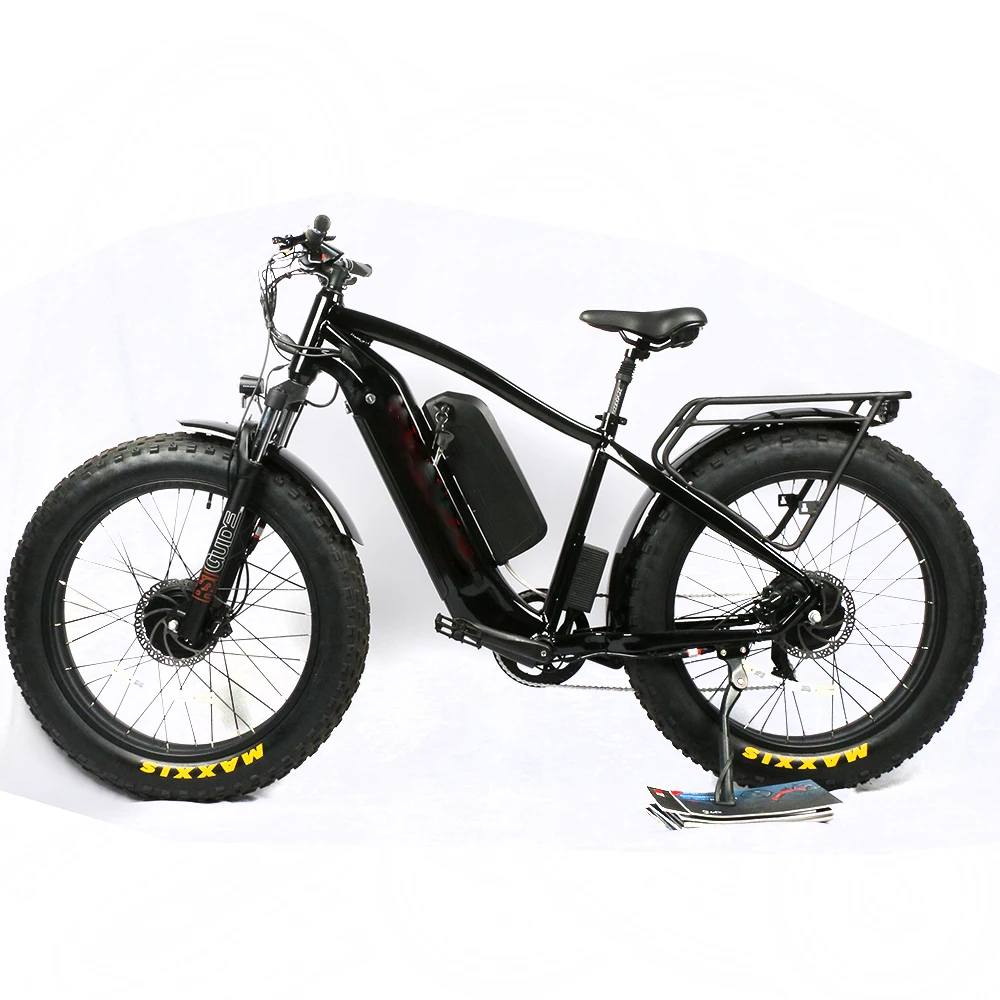 Front suspension fork fat tire electric bike 52V 1000W dual powerful motor mountain e bike 2 wheel high speed bike electric