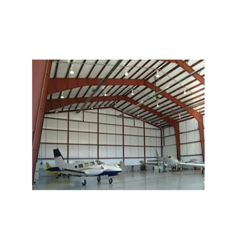 Эффективный стальной конструкционный ангар для быстрого строительства