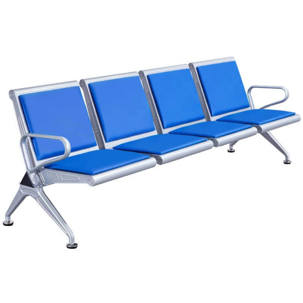 Modern Design 3-Seater Metal Frame Office or Visitor Chair for Airport or Hospital Waiting Areas Durable and Stylish Furniture