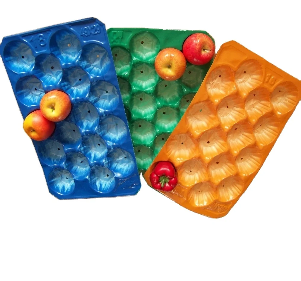 Plastic Fresh Fruit  Vegetable Apple Peach kiwi guava Packaging Tray Liners insert tray factory
