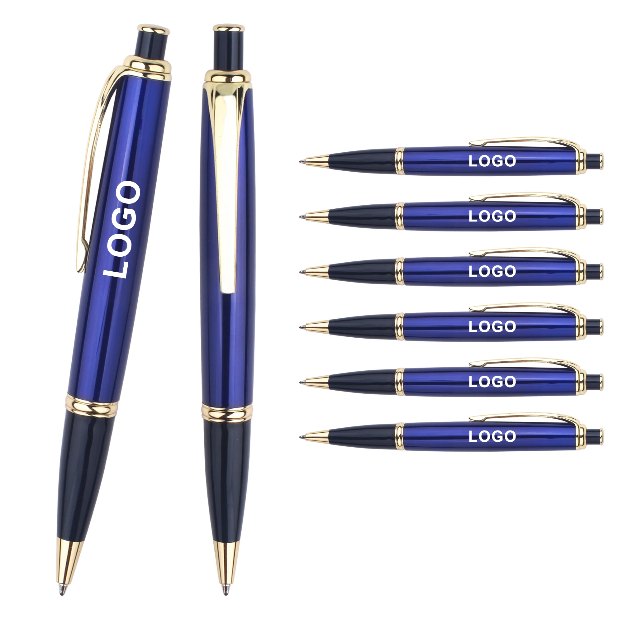 Wholesale Triangular Design Metal Material Custom Logo Laser Engraved Ball Point Pen For Business Brand