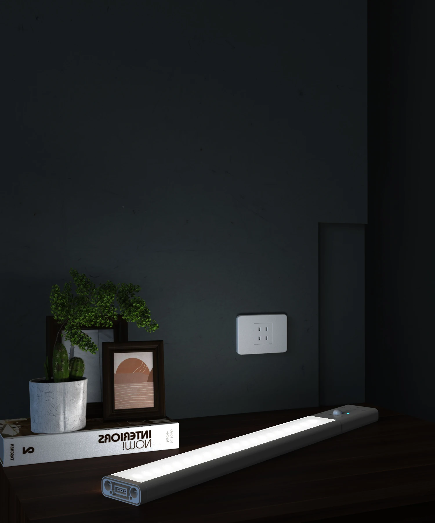 RGBW LED Motion Sensor Cabinet Light Voice Control wardrobe light 5V 24V Under Cabinet Light