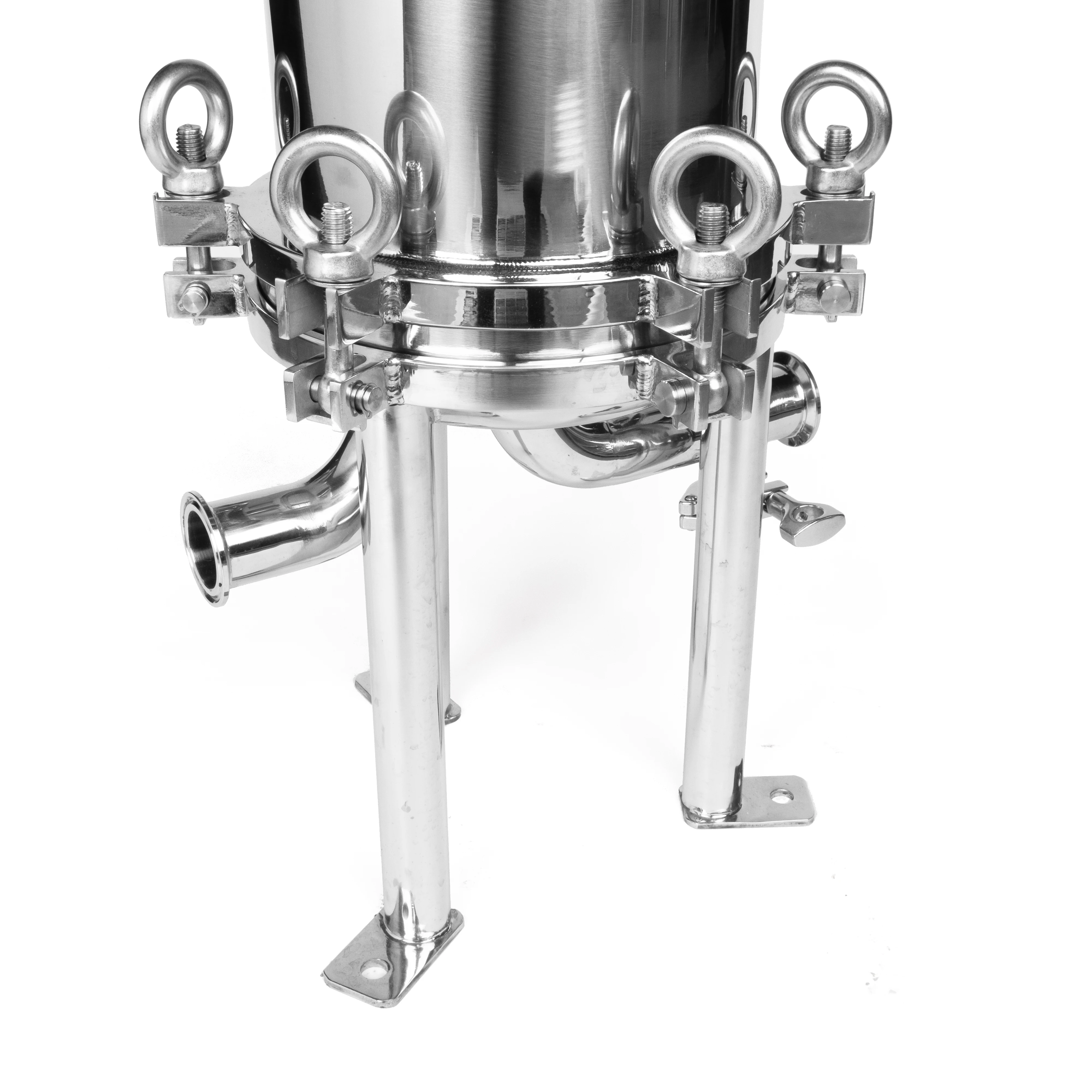 316 Stainless steel Air Filter Housing with Sterile Membrane Cartridge Filter Suitable for Gas Sterilization Filtration