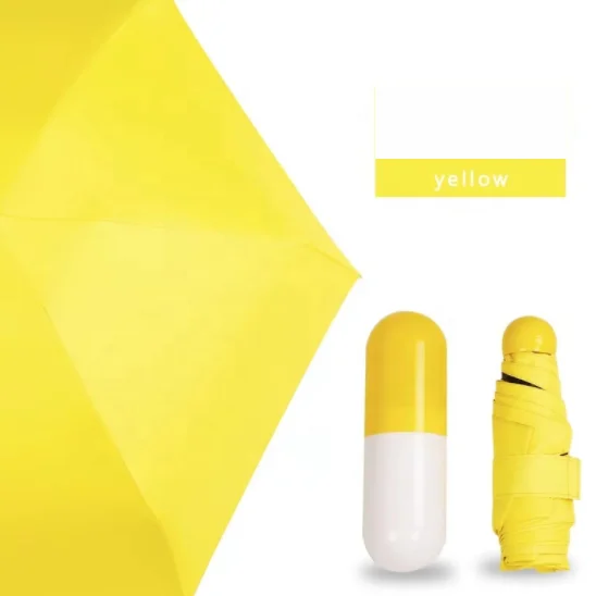 Мини зонт для кошелька 5-кратный купальный костюм с защитой от ультрафиолета 50 анти-уф компактный зонты дождя и солнца Супер Легкий Маленький Карманный Зонт