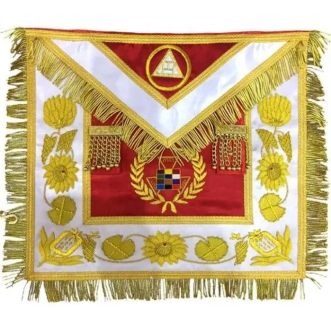 Wholesale Masonic Regalia Past High Priest Apron Royal Arch Apron Hand Embroidered PHP Masonic Royal Rich Apron