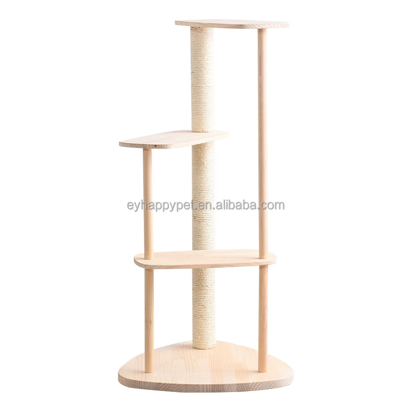 Деревянная Когтеточка для домашних животных, современный замок с царапинами, деревянная мебель, башня, дерево для кошек, оптовая продажа