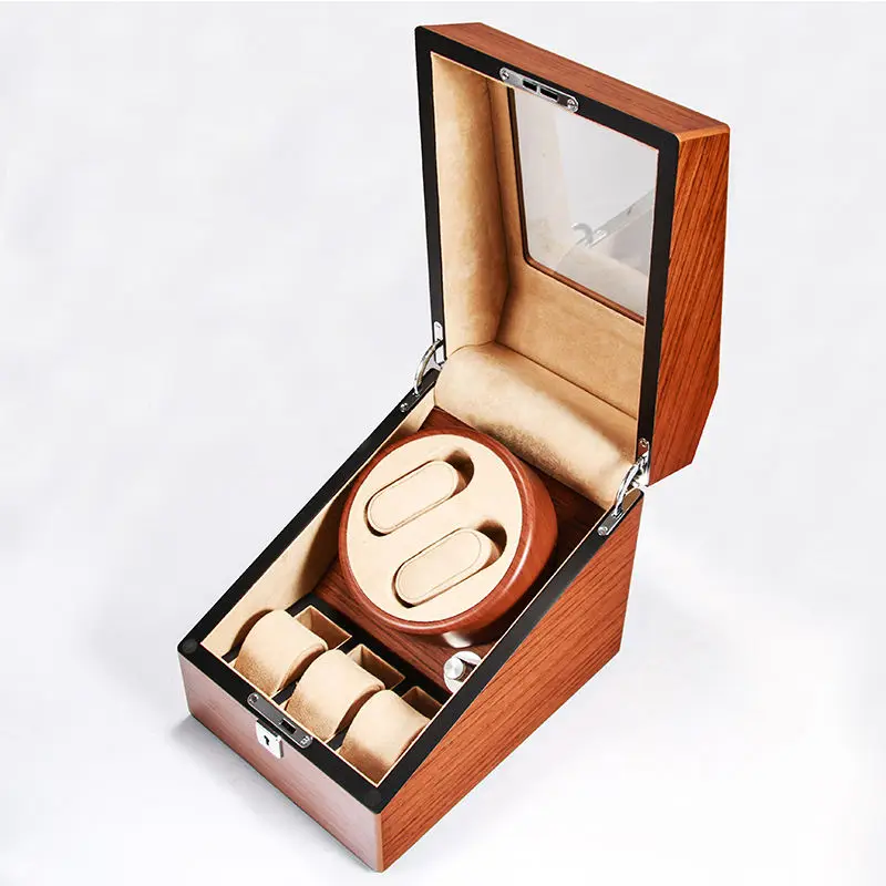 Watches Winding Storage Box Winder Holder Wooden 2+3 Automatic Display box