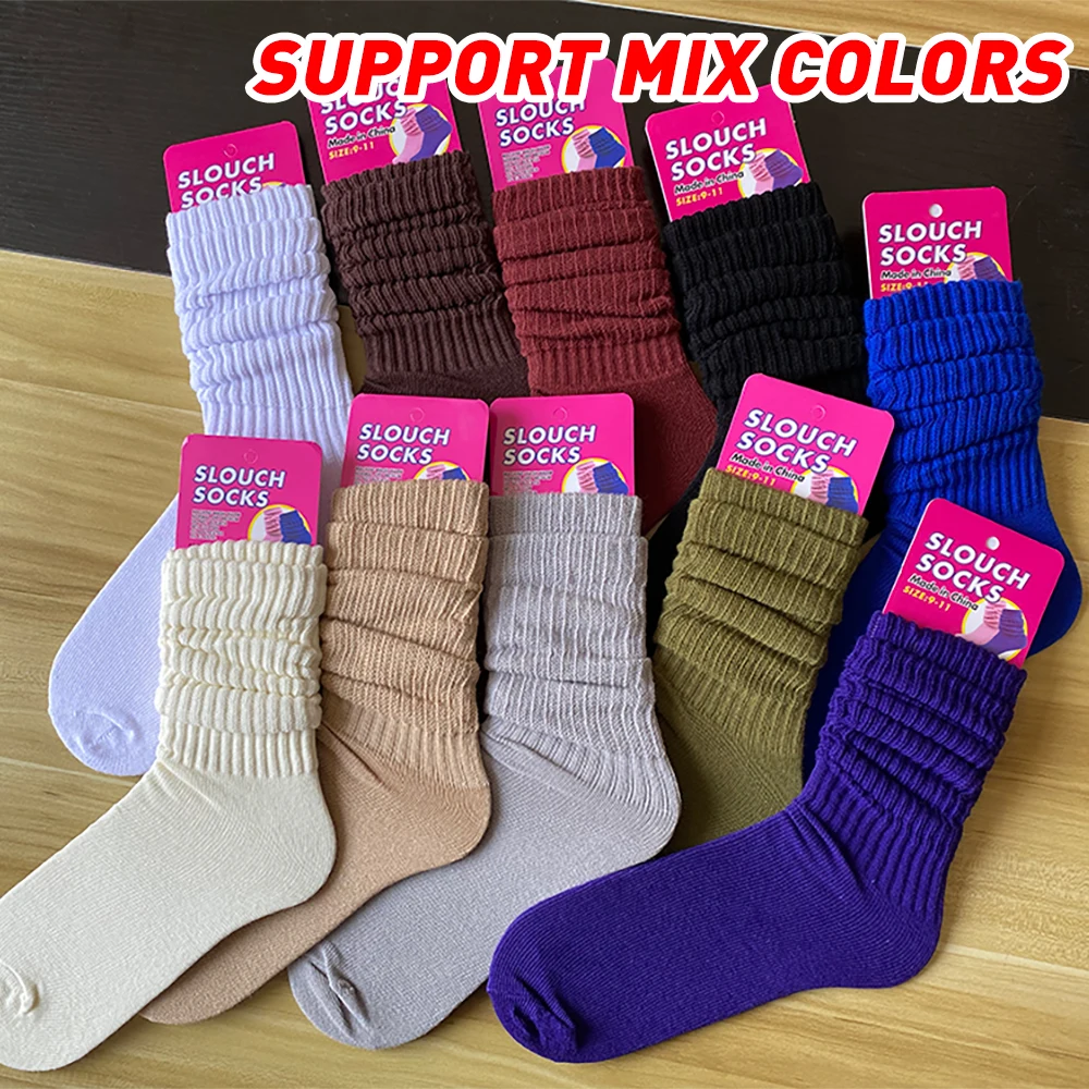  2021Summer new colors hot sale Ladies 80s hooter socks slouch thin