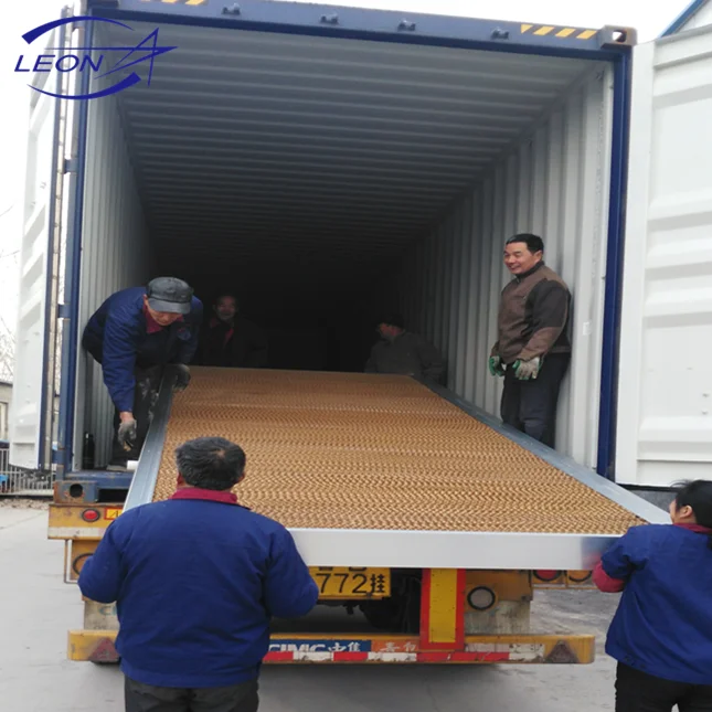 evaporative cooling pad for poultry farm