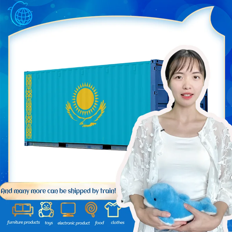 China cheapest International railway shipping agent train container freight forwarder ship to Kazakhstan by train