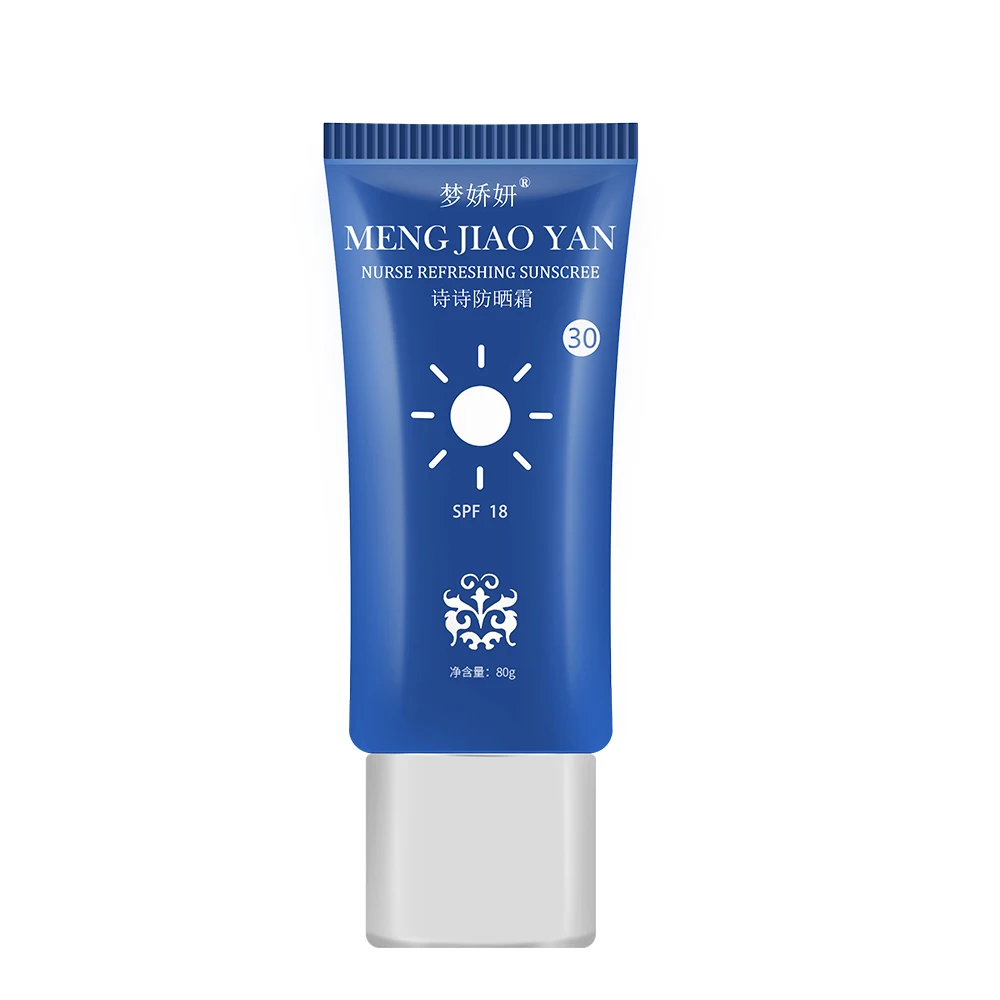 MENG JIAO YAN Facial Sunscreen Spf 18 Skin Whitening Sun Protection Lotion Own Brand Moisturizing Sunscreen
