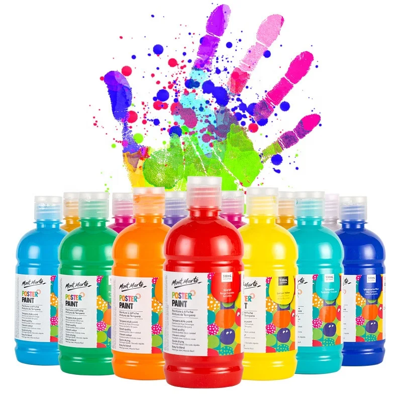 Hot Sell Paint for Kids Washable Paint Bottle Washable Tempera Paint Vibrant Colors Acrylic Style Set Educational Grade Arts Set