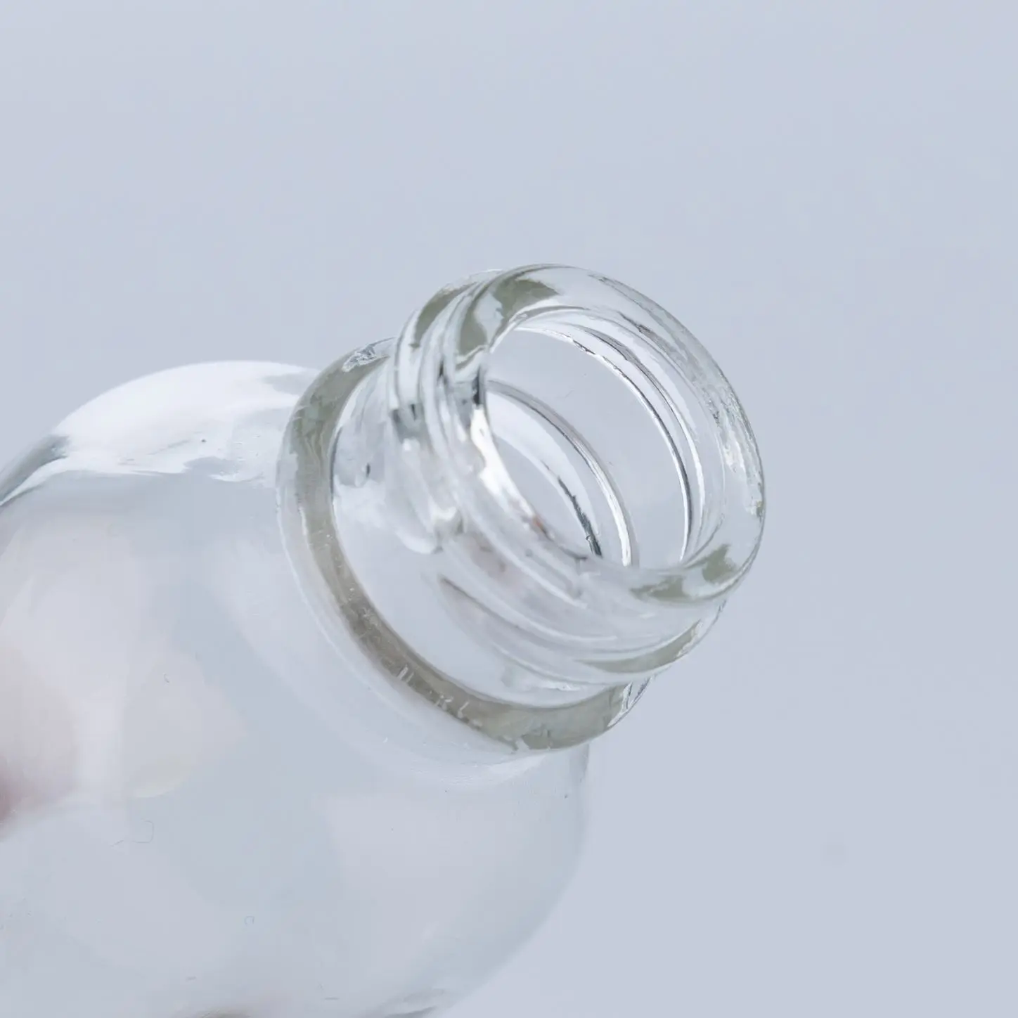 Transparent gass lotion dropper bottle supplier round clear cosmetic glass 60ml/40ml/10ml/5ml