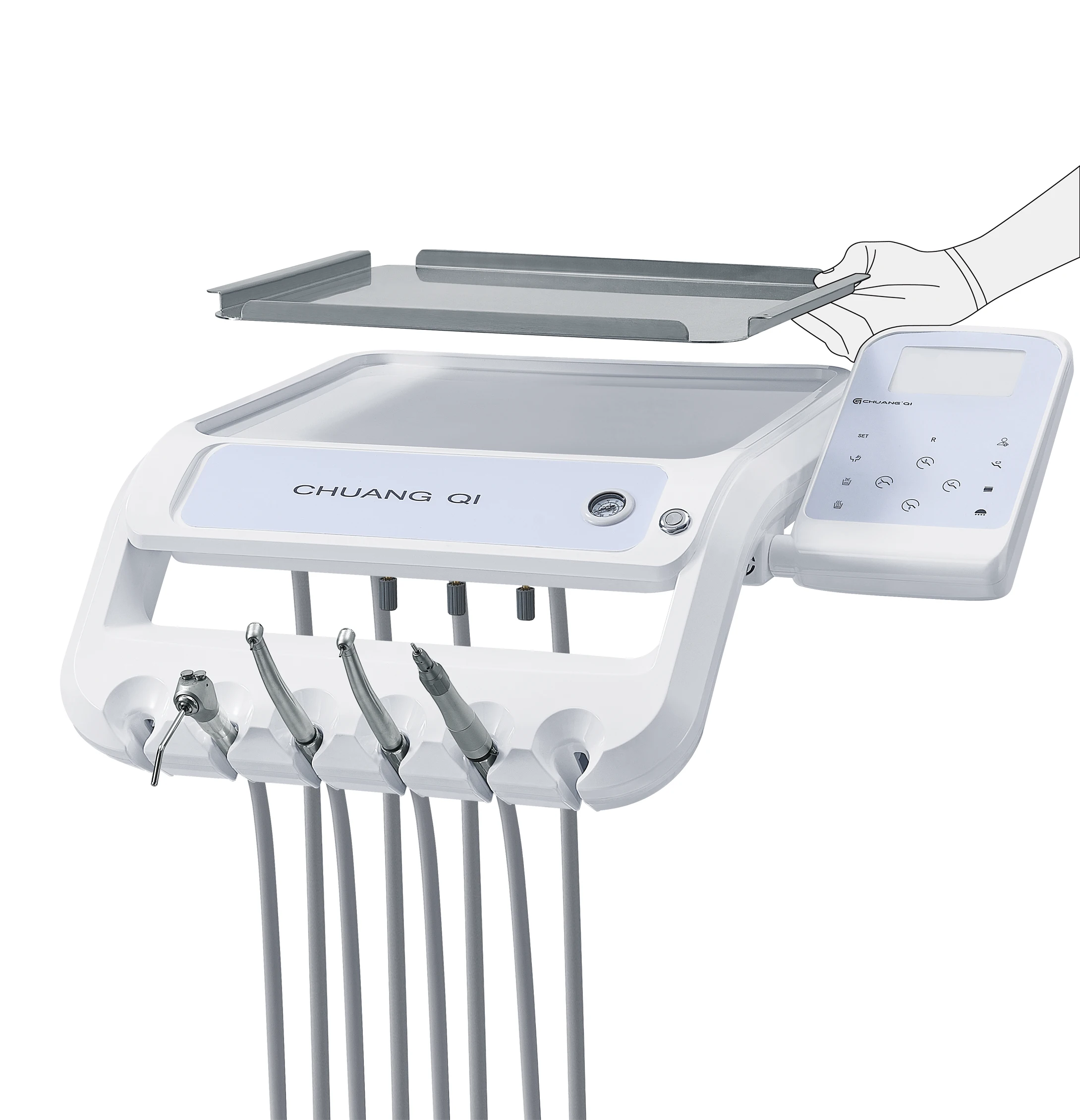 Guangdong Chuang Qi HOT SALE ceramic cuspidor Dental Chair /Unit /Equipment CQ-217-23style New design