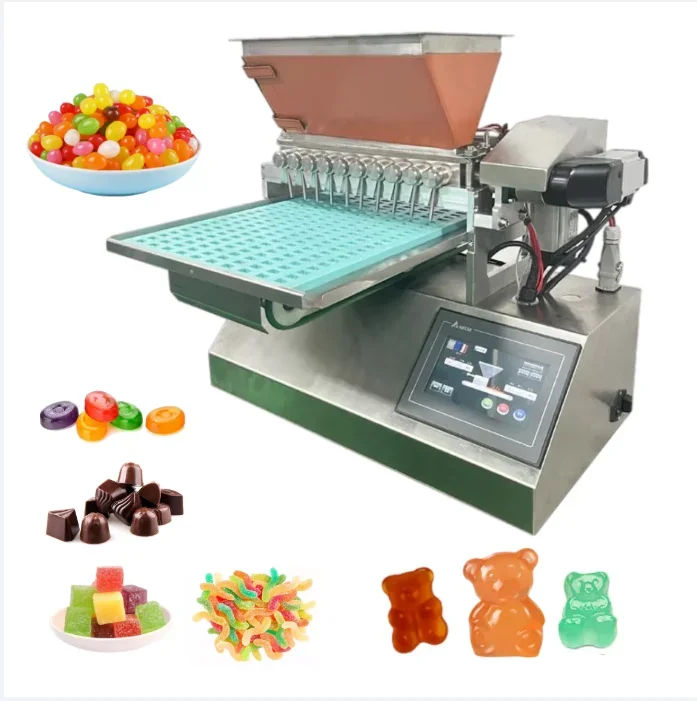 Candy Ball Counting Sweet Fondant And Jelly Cola Candies Gummy Making Manufactured Industry Filling Machine Fully Automatic Line
