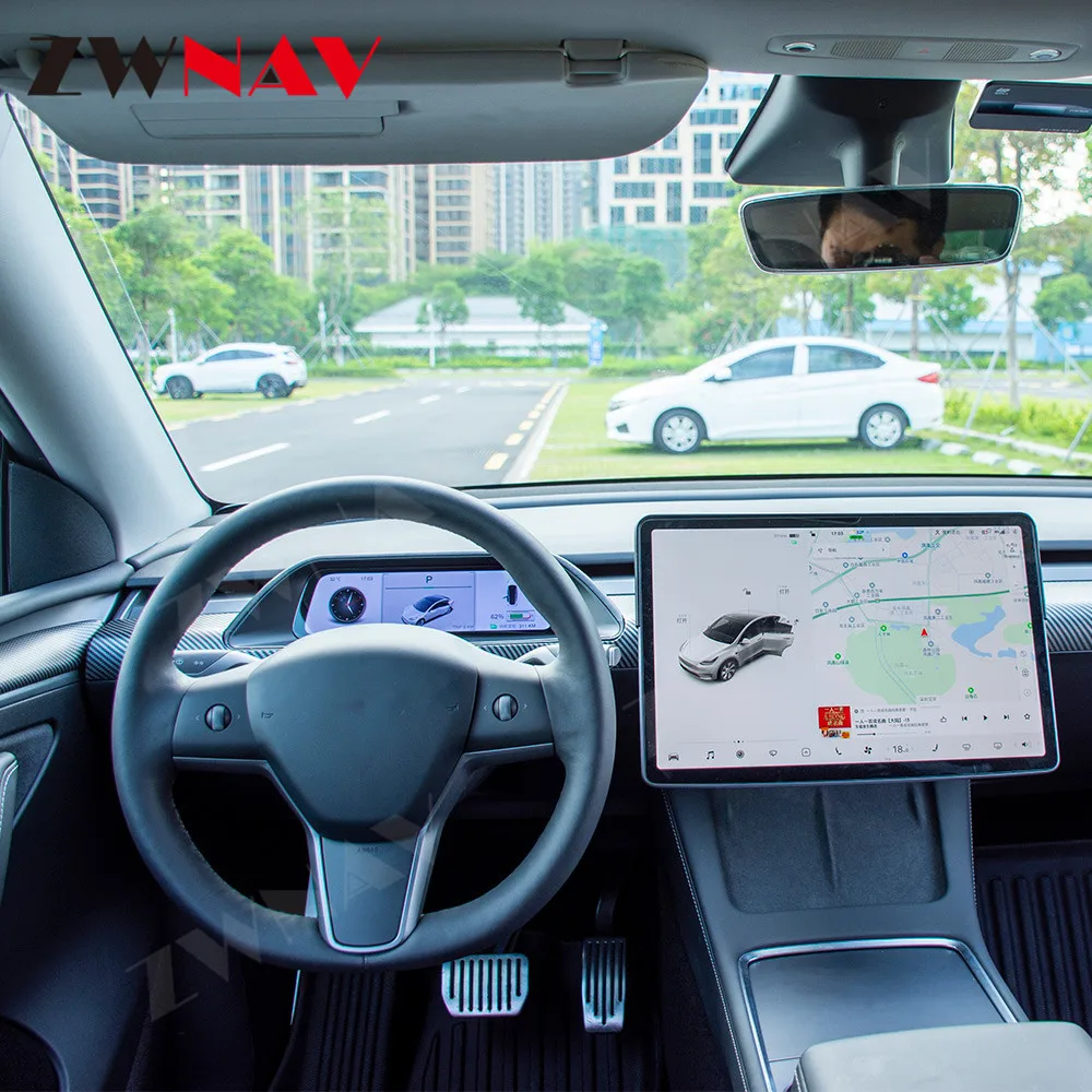  Автомобильная панель на Android 9 0 для Tesla Model 3 модель Y инструмент ЖК-экран Модифицированная и обновленная навигация