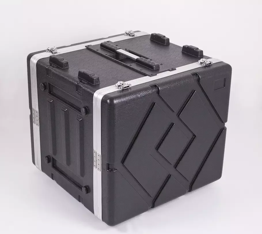 Wholesale OEM 17 inch equipment box with comfortable handle ABS material Amplifier Rack Case for sale