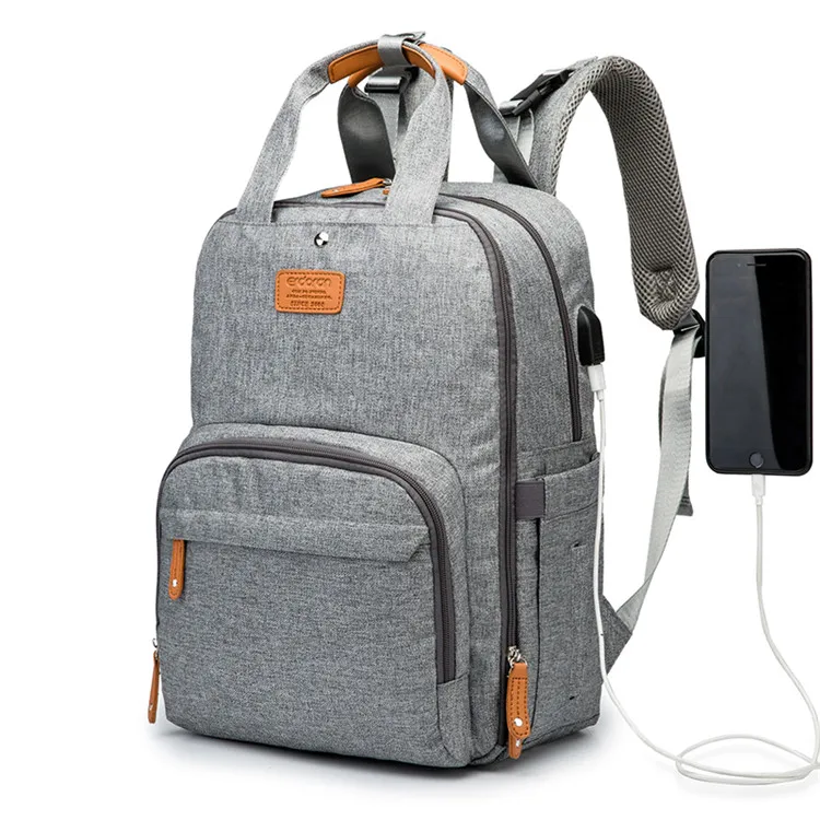 
Cheap Mummy Travel Water-repellent Diaper Bag Backpack With Usb Charging Port 