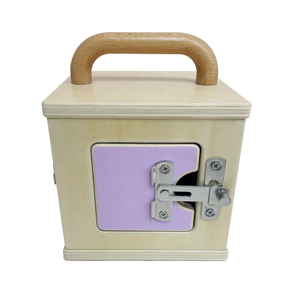 Деревянный замок Монтессори для малышей, игрушка, интеллектуальная развивающая игрушка, деревянный замок