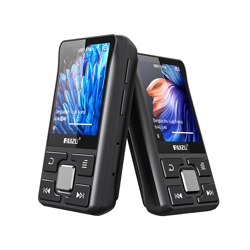 Dropshipping RUIZU Original X55 Best Selling Price Physical Button Screen Portable With Clips Sport Running MP3 Music Player
