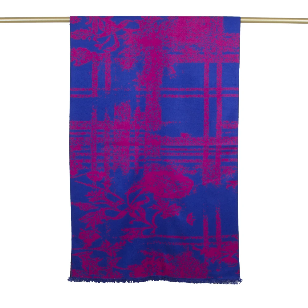 Porostar China Manufacturer Custom Wholesale Floral Luxury Soft Premium Organic Pure Silk Designer Pashmina Shawl Silk